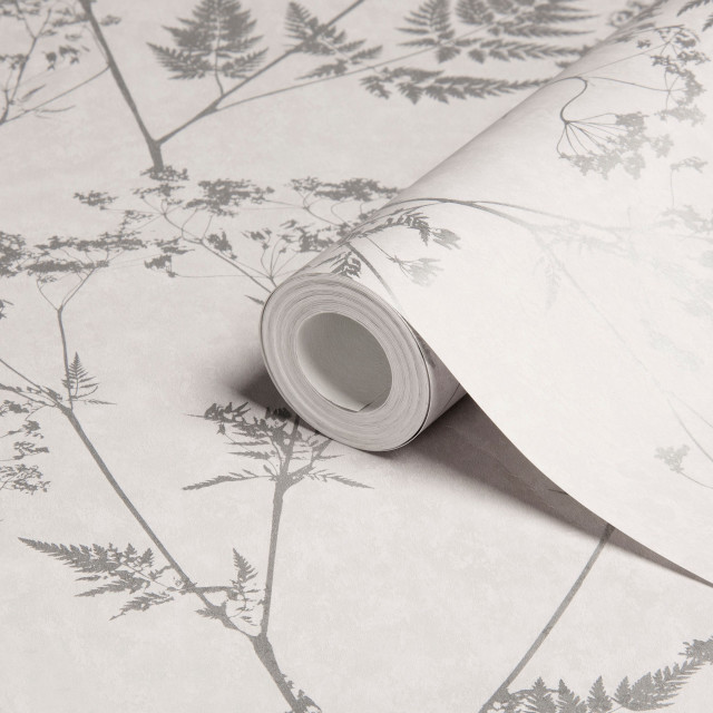Tape wallpaper leaves flowers white free wallpaper - medium preview image
