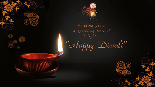 Lit candle happy diwali dark #3 free wallpaper - medium preview image