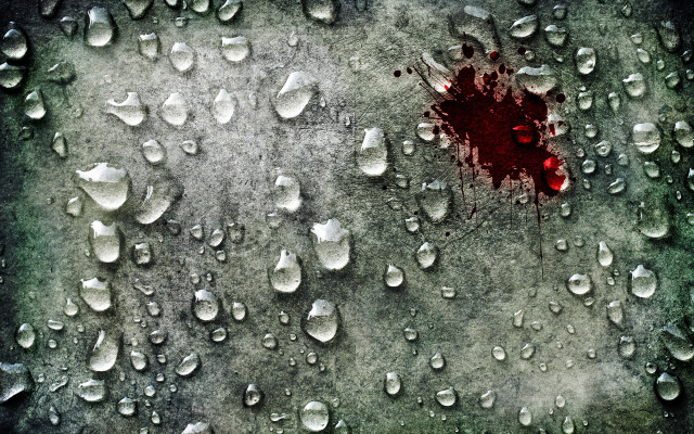 Blood stain wall water drops free wallpaper - medium preview image