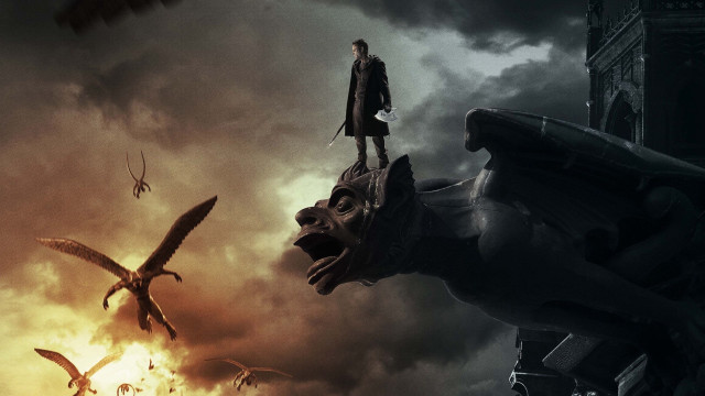 Man giant creature bird flying free wallpaper - medium preview image