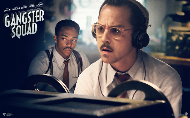 Man headphones tie mustache face free wallpaper - medium preview image