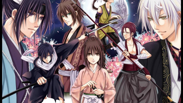 Anime characters swords full moon free wallpaper - medium preview image