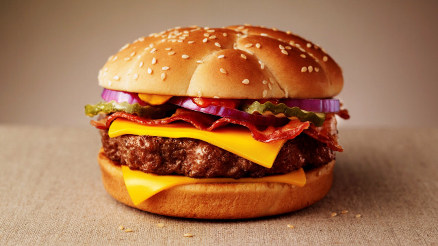 Hamburger cheese delicious food restaurant free wallpaper - medium preview image