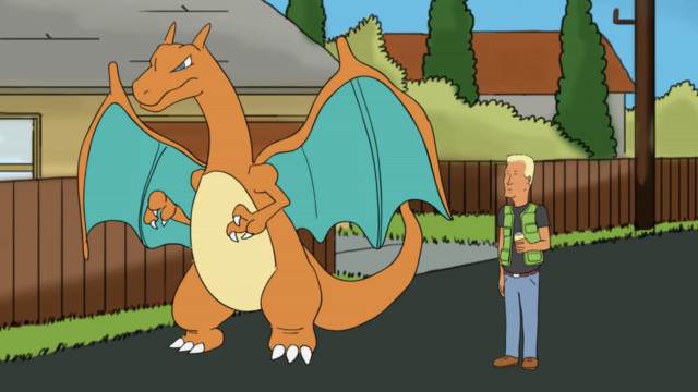 Man cartoon dragon street house free wallpaper - medium preview image