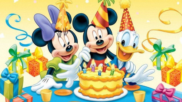 Mickey mouse couple cake candles free wallpaper - medium preview image