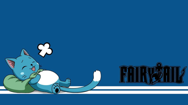Blue cat laying white cross free wallpaper - medium preview image