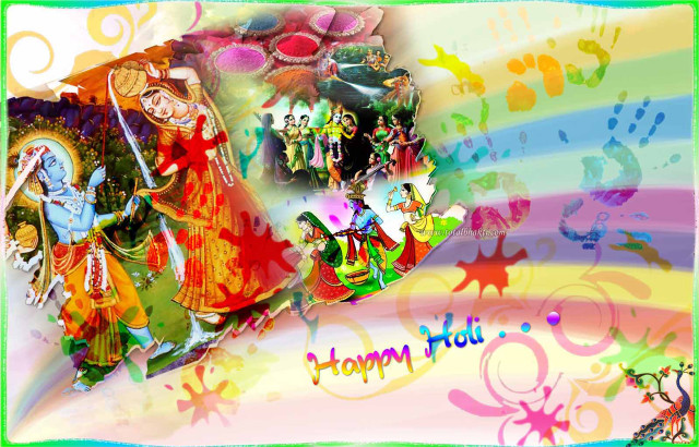 Colorful religious scene rainbow background free wallpaper - medium preview image