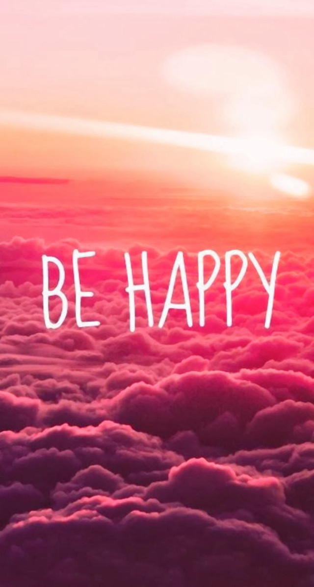 Sunset be happy clouds sun free wallpaper - medium preview image