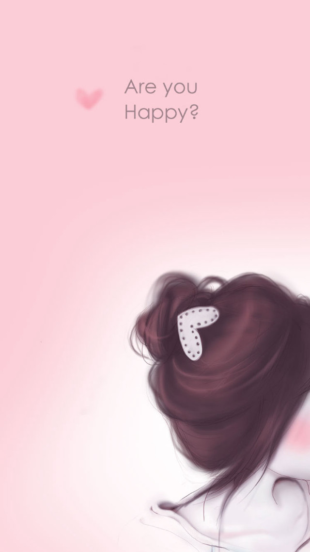 Woman bow pink background heart free wallpaper - medium preview image