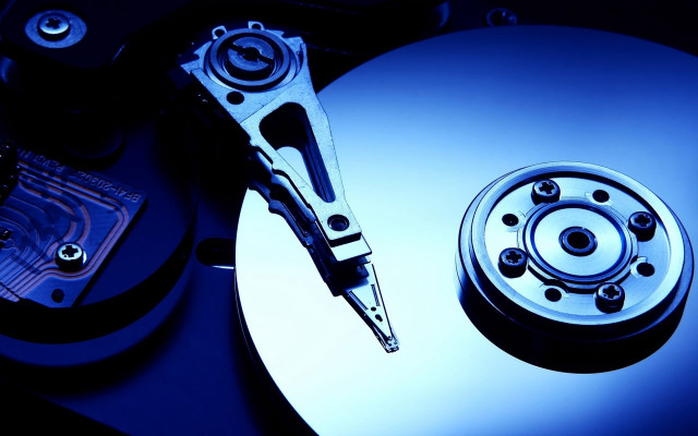 Hard drive blue black technology free wallpaper - medium preview image
