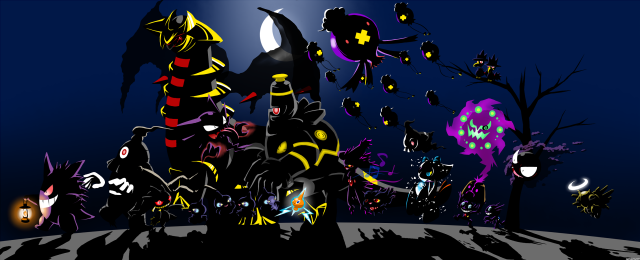 Cartoon characters full moon sky free wallpaper - medium preview image