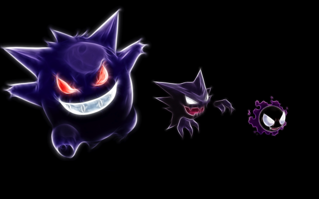Demon couple red eyes fangs free wallpaper - medium preview image
