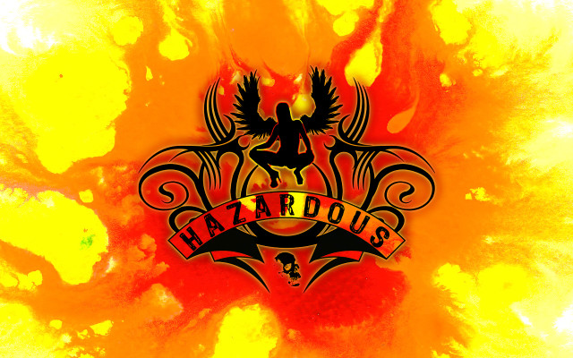 Logo yellow red black angel free wallpaper - medium preview image