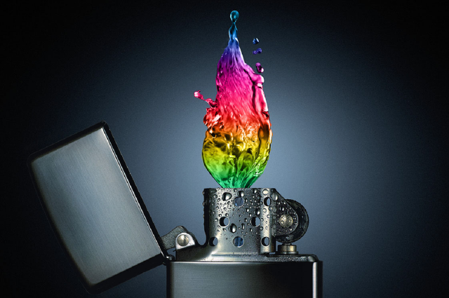 Colorful object lighter holder water free wallpaper - medium preview image