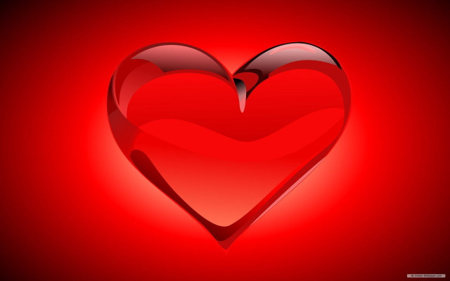 Red heart shadow love american free wallpaper - medium preview image