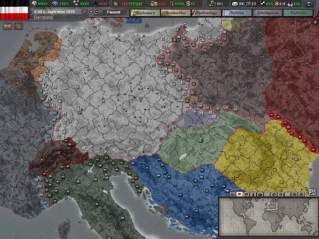 Europe colorful map dots illustration free wallpaper - medium preview image