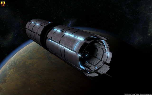 Space station planet bright light #9 free wallpaper - medium preview image