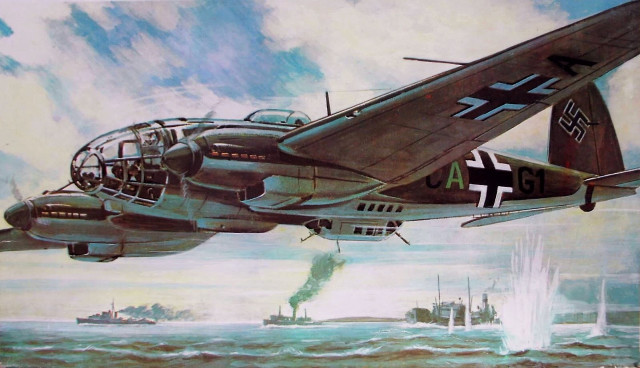 Plane boat ocean sky clouds free wallpaper - medium preview image