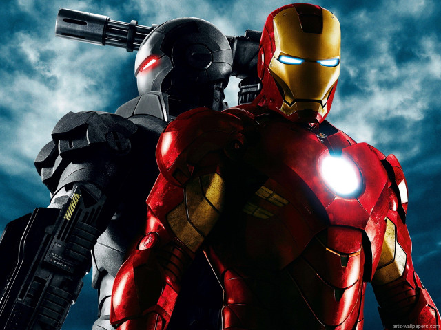 Iron man couple cloudy sky free wallpaper - medium preview image