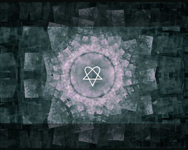 Heart intertwined circle squares varying free wallpaper - medium preview image