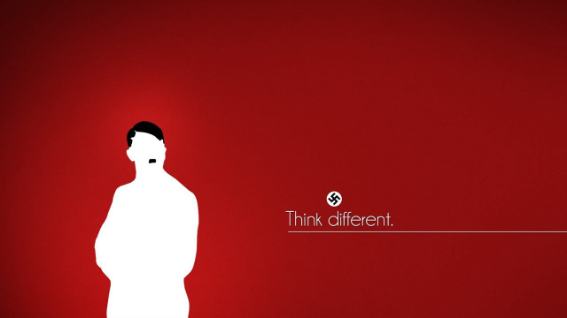 Man red background think different free wallpaper - medium preview image