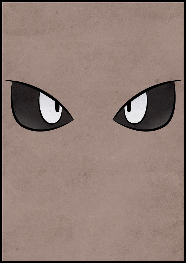 Square black frame eyes white free wallpaper - medium preview image