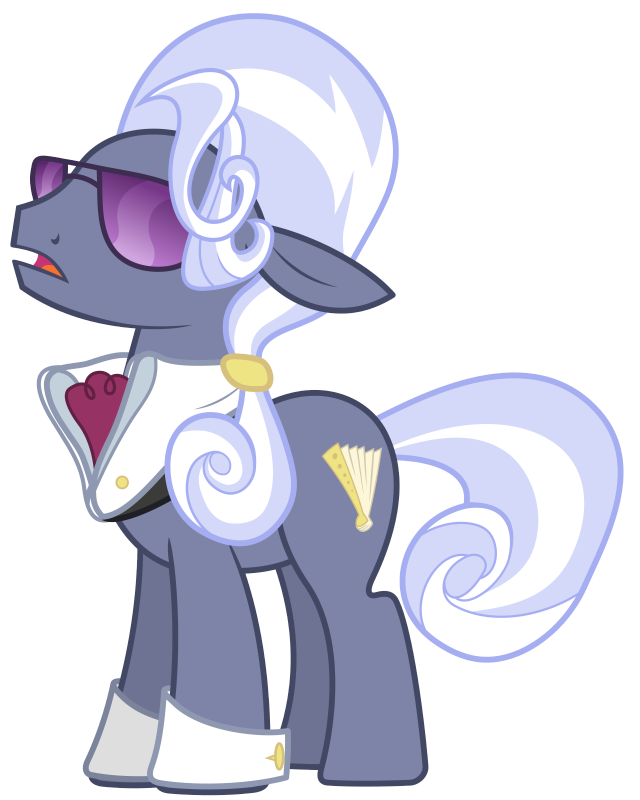 Cartoon pony white hat sunglasses free wallpaper - medium preview image