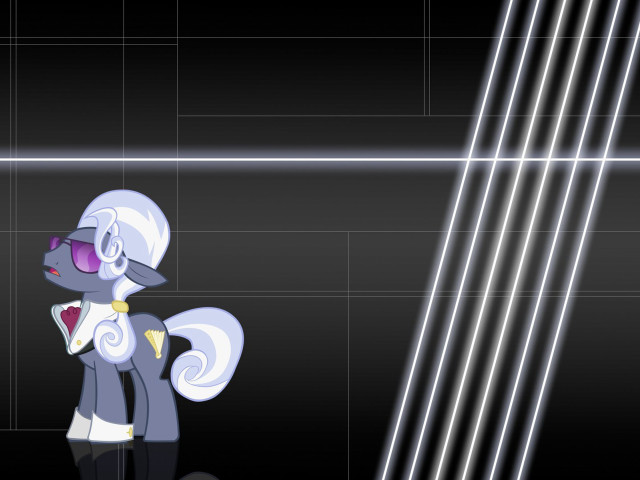 Cartoon pony sunglasses black background free wallpaper - medium preview image