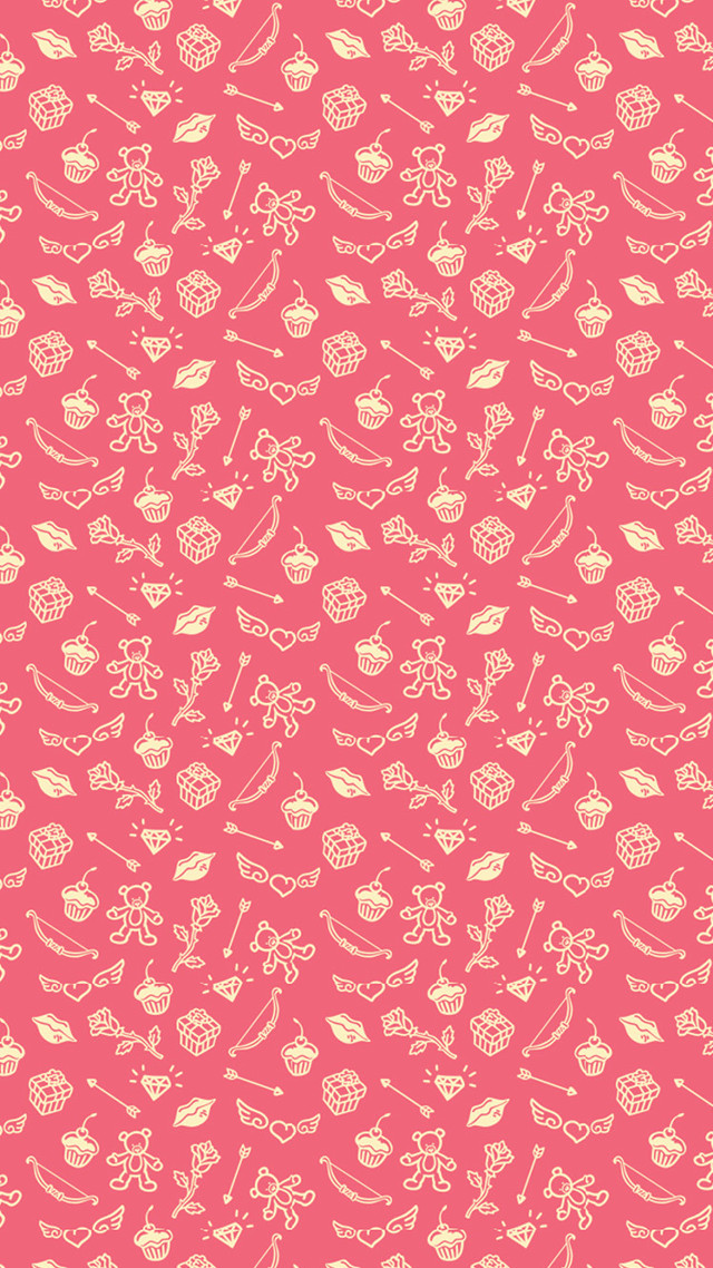 Pink background variety items colorful free wallpaper - medium preview image