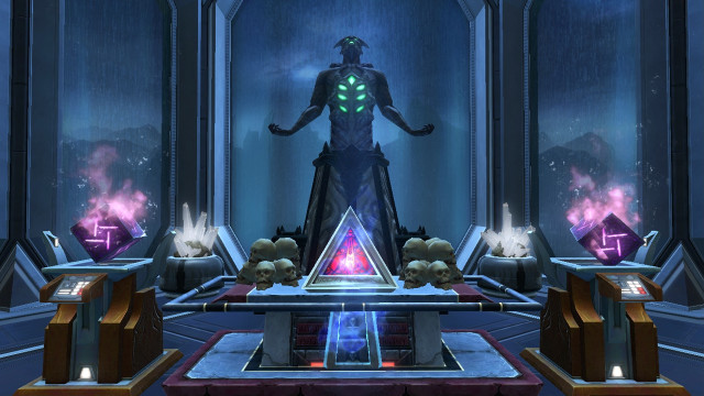 Futuristic man room pyramid items free wallpaper - medium preview image