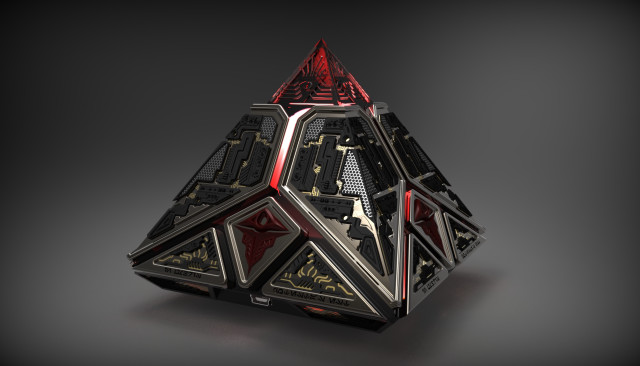 Black red object red triangle free wallpaper - medium preview image