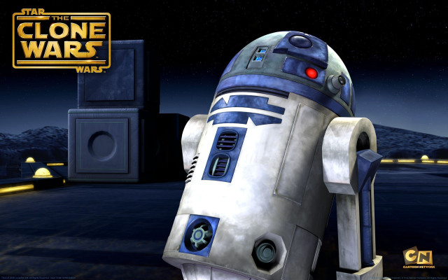 Robot standing star wars scene free wallpaper - medium preview image