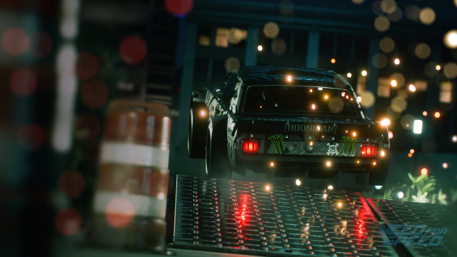 Car driving road lights truck free wallpaper - medium preview image