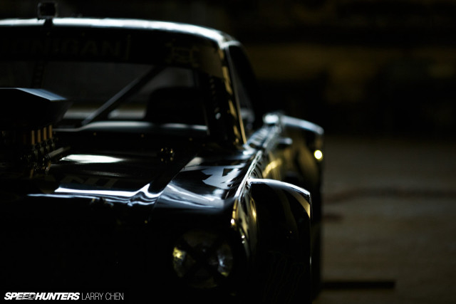 Car hood up dark lights free wallpaper - medium preview image