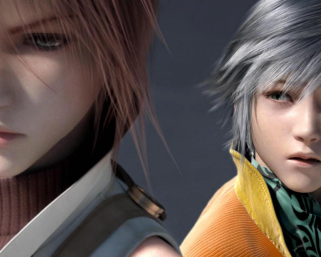 Final fantasy 2girls closeup brown free wallpaper - medium preview image