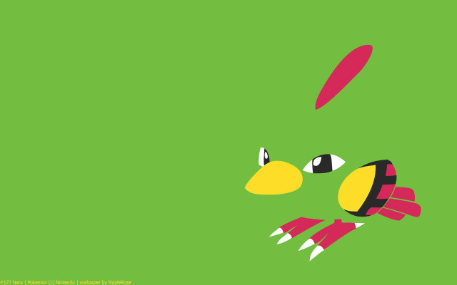 Green bird net art vector free wallpaper - medium preview image