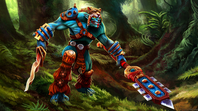 Man sword forest trees plants free wallpaper - medium preview image