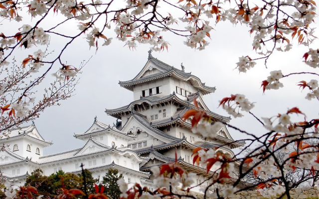 Tall white building tower trees #3 free wallpaper - medium preview image