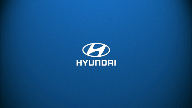 Blue background white logo hywoni free wallpaper - medium preview image