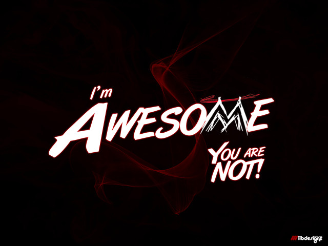 Red black neon text awesome free wallpaper - medium preview image