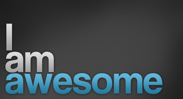 I am awesome blue gray free wallpaper - medium preview image