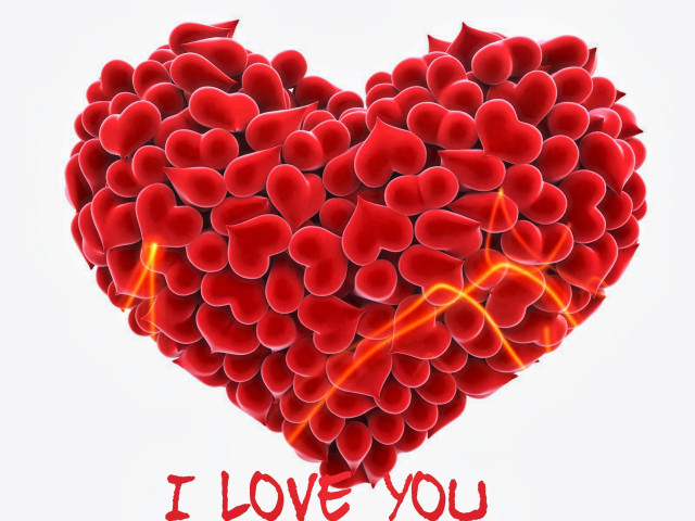 Heart love you red rose #2 free wallpaper - medium preview image