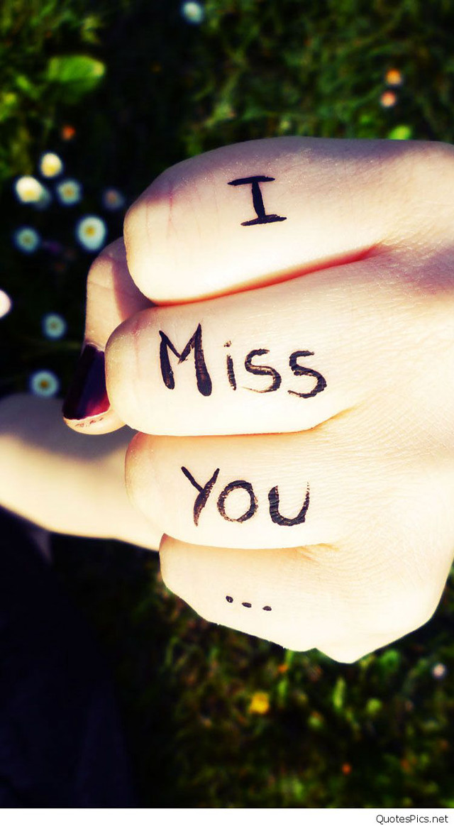 Hand message i miss you #2 free wallpaper - medium preview image
