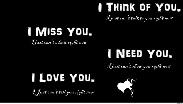 Black white quote i miss free wallpaper - medium preview image