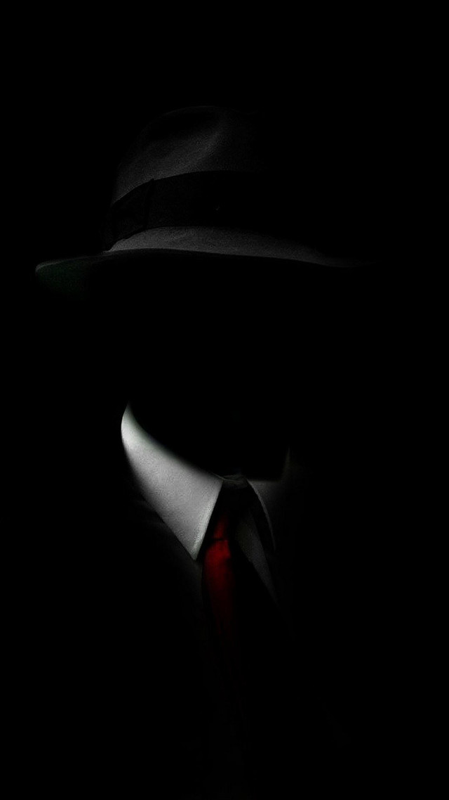 Man hat tie dark red free wallpaper - medium preview image