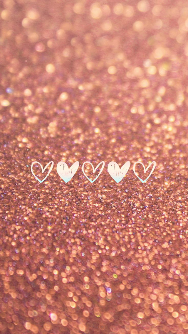 Three hearts pink glitter sparkle free wallpaper - medium preview image
