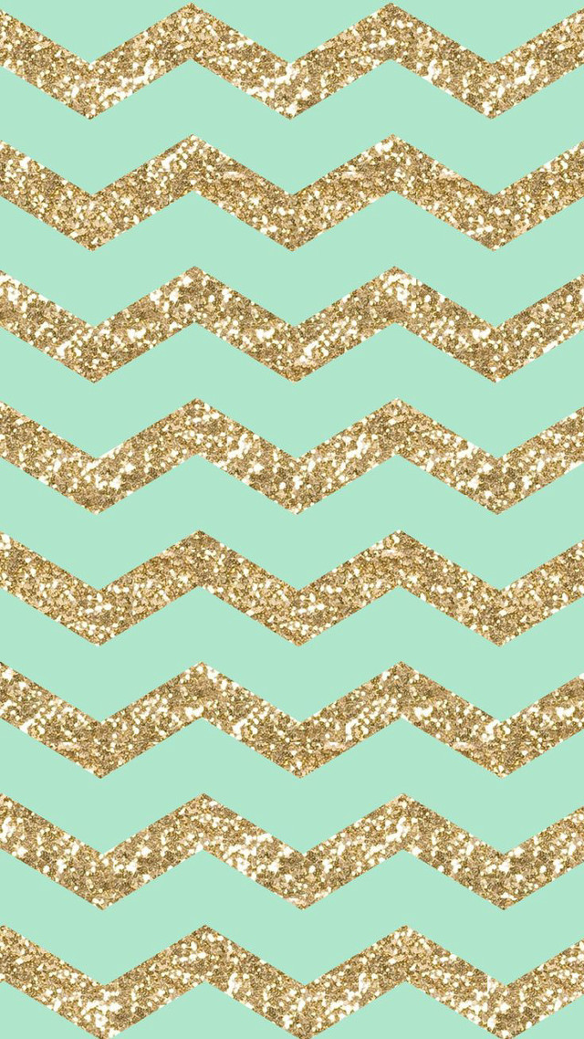 Green gold chevron glitter background free wallpaper - medium preview image