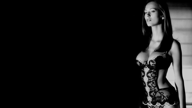Woman lingerie dark room black free wallpaper - medium preview image