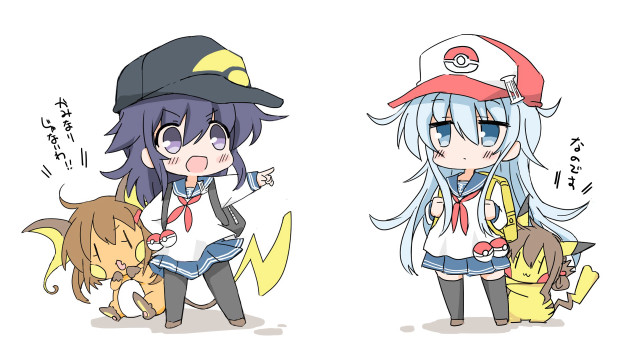 Anime characters hats tails cat free wallpaper - medium preview image