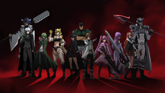 Anime characters swords red black free wallpaper - medium preview image